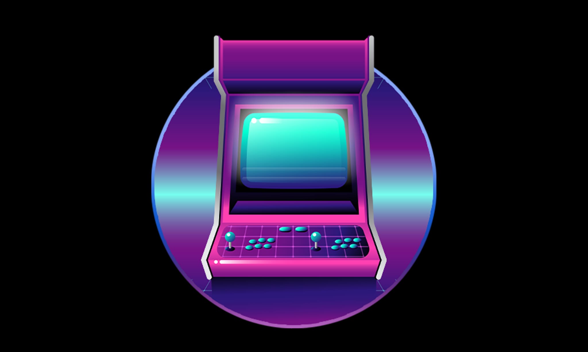 retro reimagined logo square
